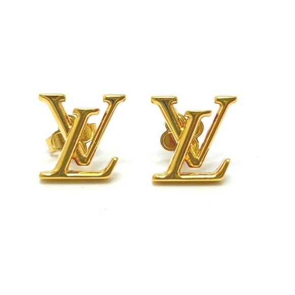 LOUIS VUITTON M00610 LV Iconic Dorelle Accessories Pierce Metal Gold - Picture 1 of 8